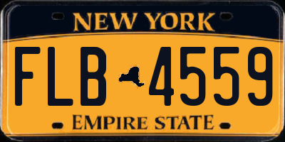 NY license plate FLB4559