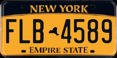 NY license plate FLB4589