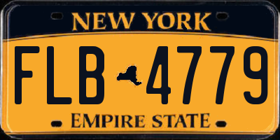 NY license plate FLB4779