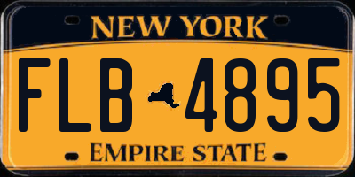 NY license plate FLB4895