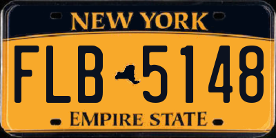 NY license plate FLB5148