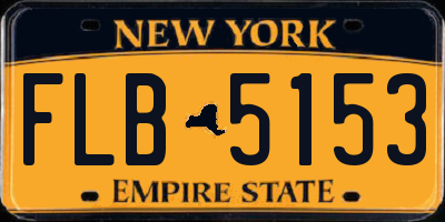 NY license plate FLB5153