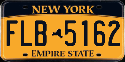 NY license plate FLB5162