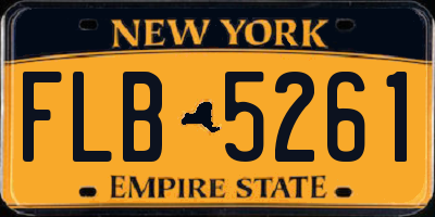 NY license plate FLB5261
