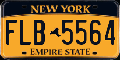 NY license plate FLB5564