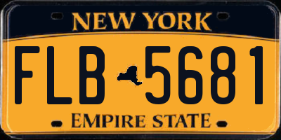 NY license plate FLB5681