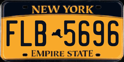 NY license plate FLB5696