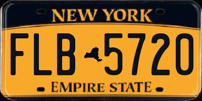 NY license plate FLB5720