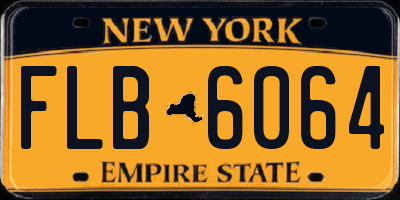 NY license plate FLB6064