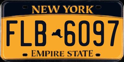 NY license plate FLB6097