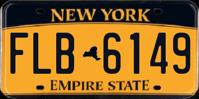 NY license plate FLB6149