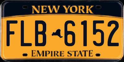 NY license plate FLB6152