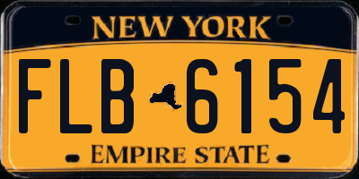 NY license plate FLB6154