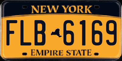 NY license plate FLB6169
