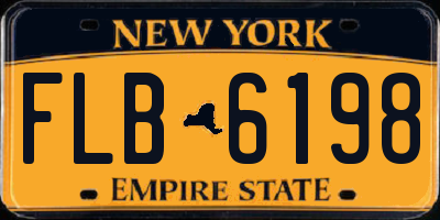 NY license plate FLB6198