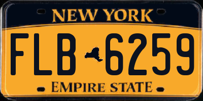 NY license plate FLB6259