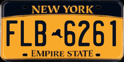 NY license plate FLB6261