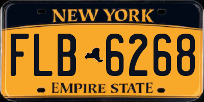 NY license plate FLB6268