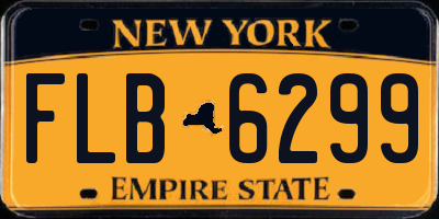 NY license plate FLB6299