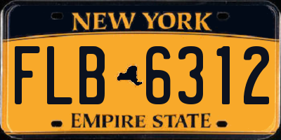 NY license plate FLB6312