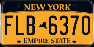 NY license plate FLB6370