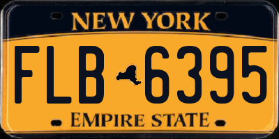 NY license plate FLB6395