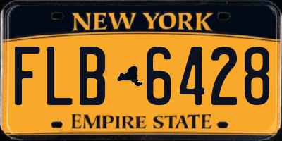 NY license plate FLB6428