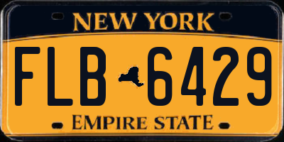 NY license plate FLB6429