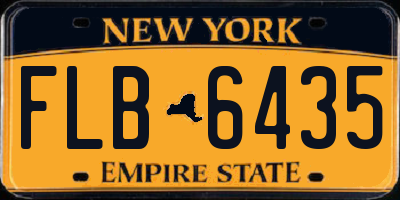 NY license plate FLB6435