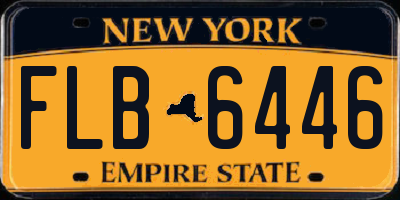 NY license plate FLB6446