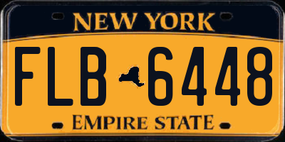 NY license plate FLB6448