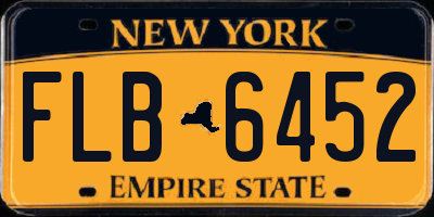 NY license plate FLB6452