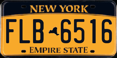 NY license plate FLB6516