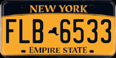 NY license plate FLB6533