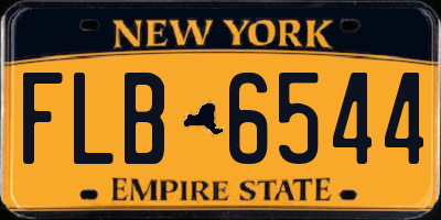 NY license plate FLB6544