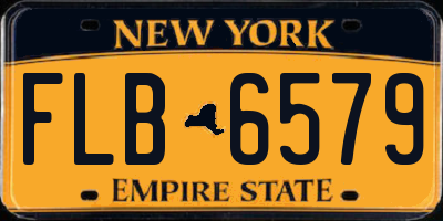 NY license plate FLB6579