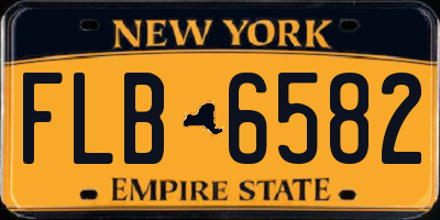 NY license plate FLB6582
