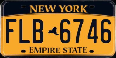 NY license plate FLB6746