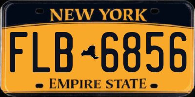 NY license plate FLB6856