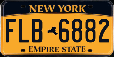 NY license plate FLB6882