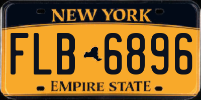 NY license plate FLB6896