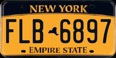 NY license plate FLB6897