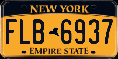 NY license plate FLB6937
