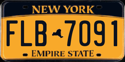 NY license plate FLB7091