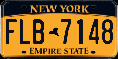 NY license plate FLB7148