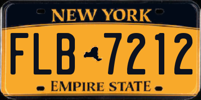 NY license plate FLB7212