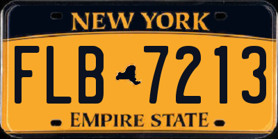 NY license plate FLB7213