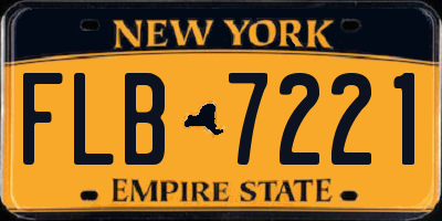NY license plate FLB7221