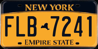 NY license plate FLB7241