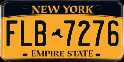 NY license plate FLB7276